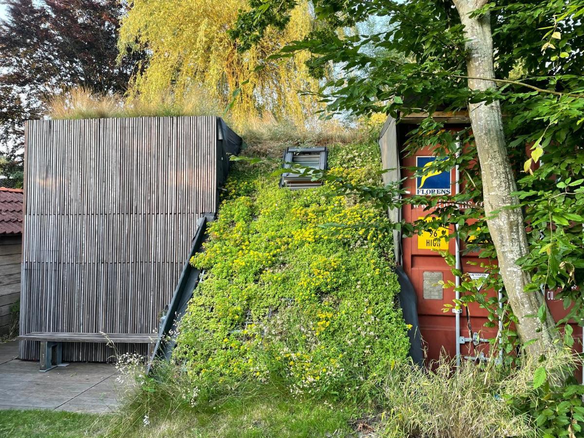 Tiny-House Van Zeecontainers Bij Het Bos أورانييفاود المظهر الخارجي الصورة